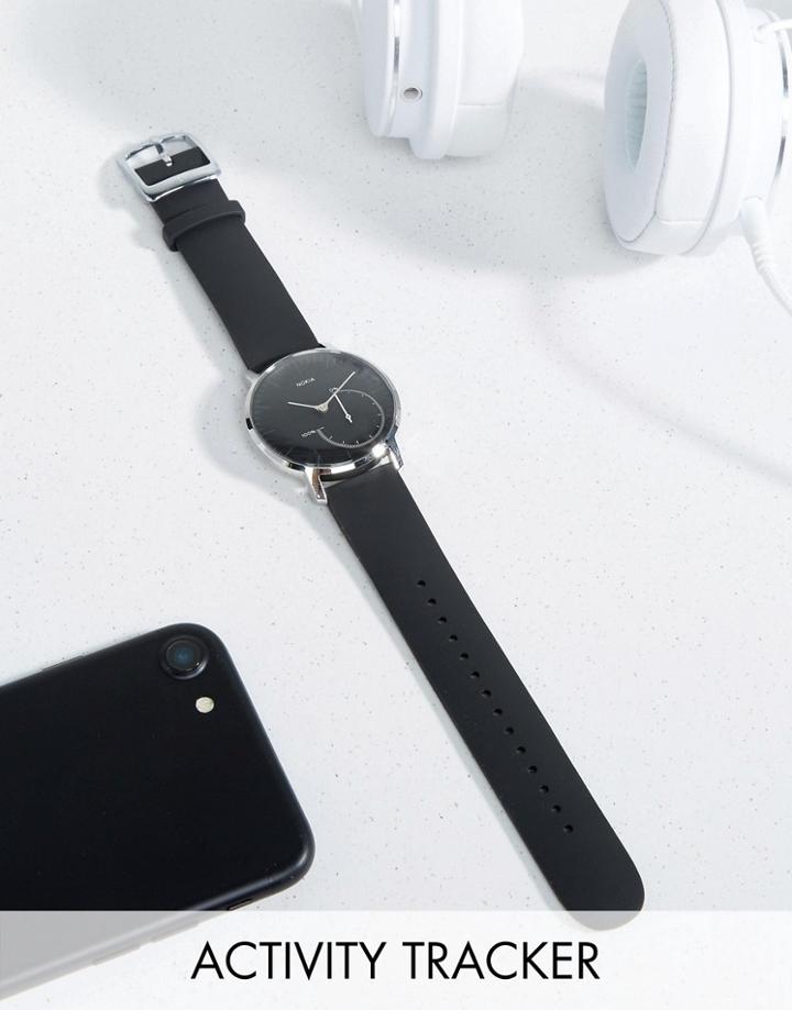 Nokia Hwa01 Steel Activity & Sleep Tracker Smart Watch In Black 36mm - Black