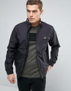 Fred Perry Brentham Harrington Jacket In Black - Black