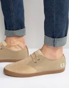 Fred Perry Byron Low Suede Sneakers - Beige