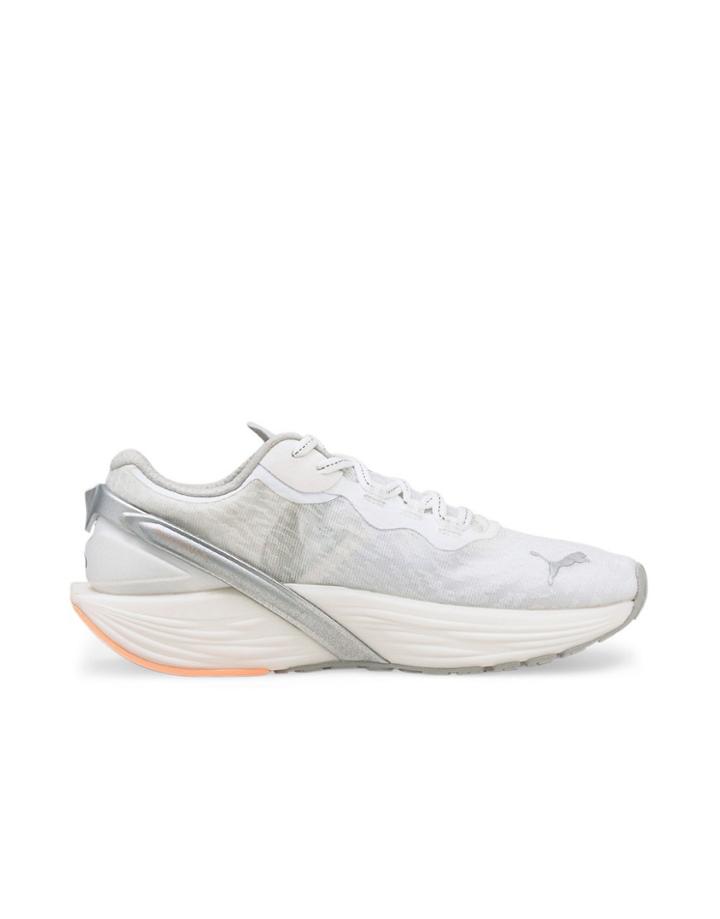 Puma Running Xx Nitro Wildwash Sneakers In White And Orange