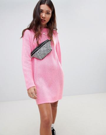 E.l.k Oversized Sweater Dress - Pink