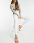 Fashion Union Knitted Sweatpants Set-white