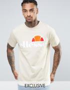 Ellesse T-shirt With Large Logo - Stone