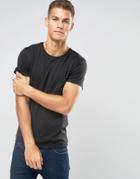 Jack And Jones Crew Neck Pocket T-shirt - Black