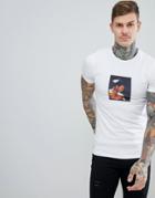 Asos Design Muhammad Ali Muscle T-shirt - White