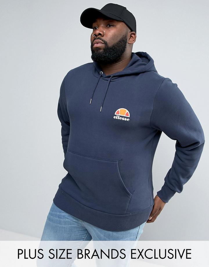 Ellesse Plus Hoodie With Small Logo - Navy
