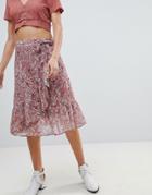 Sofie Schnoor Bird Print Wrap Skirt - Multi