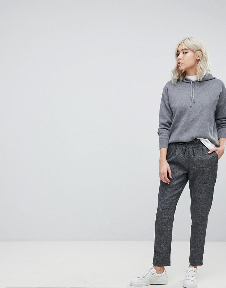 Only Check Pants - Black