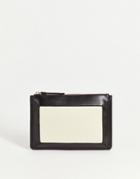 & Other Stories Leather Color Block Wallet In Multi