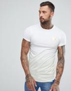Good For Nothing Muscle T-shirt In White With Gold Speckle - White
