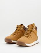 Lacoste Hi Top Urban Breaker Leather Sneakers In Tan-brown