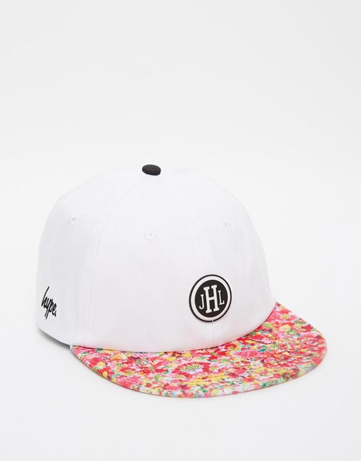 Hype Contrast Visor Cap - White