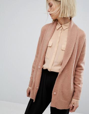 Moss Copenhagen Oversize Cardigan - Pink