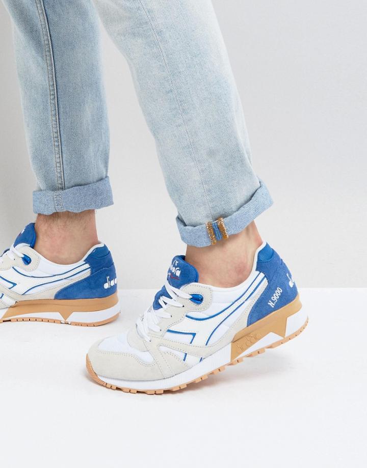 Diadora N9000 Iii Sneakers In White - White