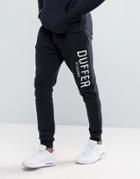 Duffer Skinny Joggers In Black - Black