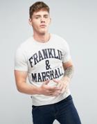 Franklin And Marshall Logo T-shirt - Gray