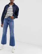Weekday Mile Bootcut Jeans In Mid Blue - Blue