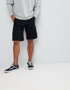 Carhartt Wip Aviation Cargo Shorts In Slim Fit - Black