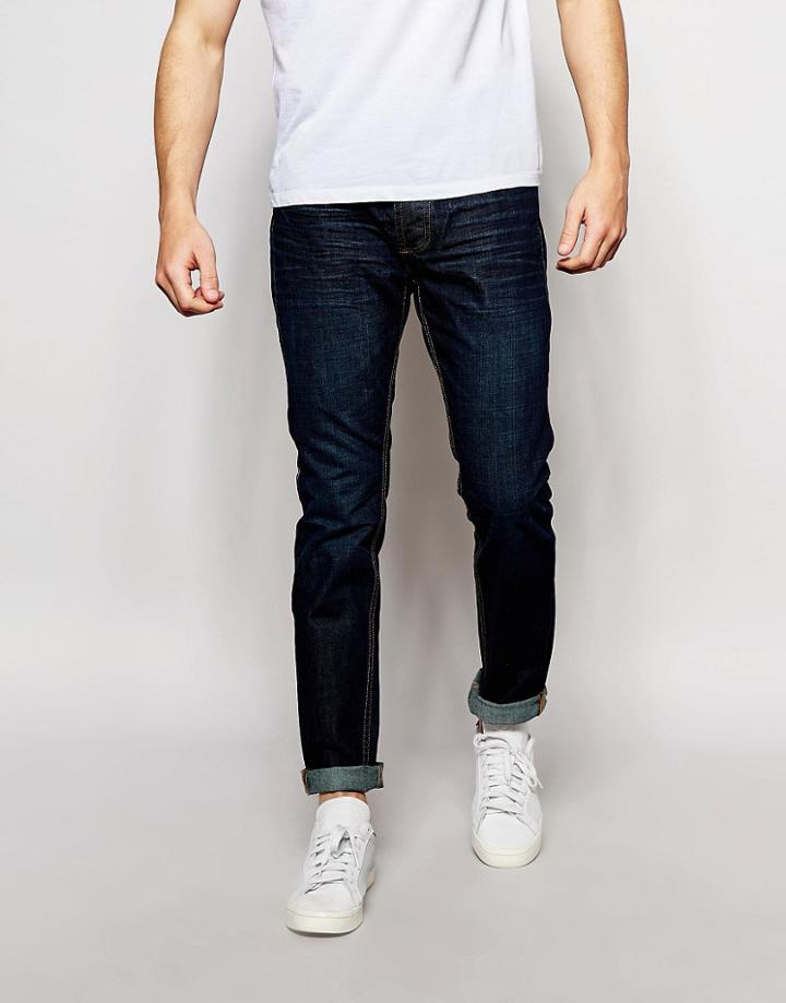 Bellfield Indigo Slim Fit Jeans - Blue