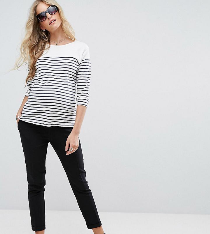New Look Maternity Over Bump Stretch Slim Pants-black