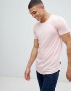 D-struct Longline Burnout T-shirt - Pink