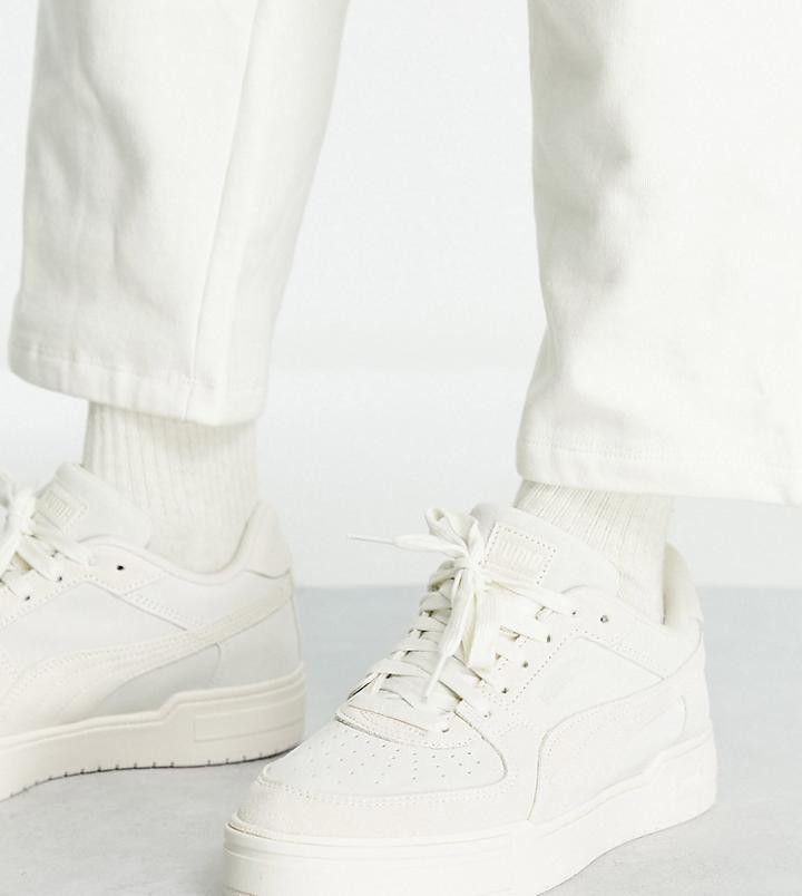 Puma Ca Pro Sneakers In Oatmeal - Exclusive To Asos-white