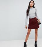 Asos Tall Tailored A-line Mini Skirt - Red