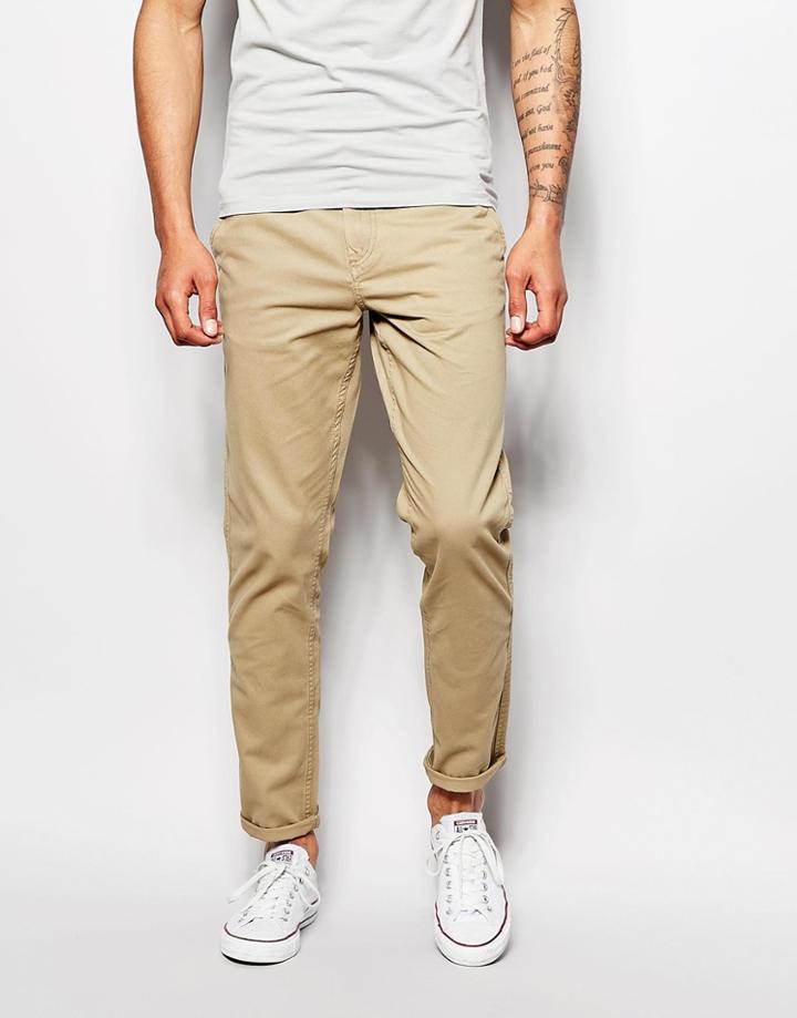 Produkt Chinos In Skinny Fit - Light Camel