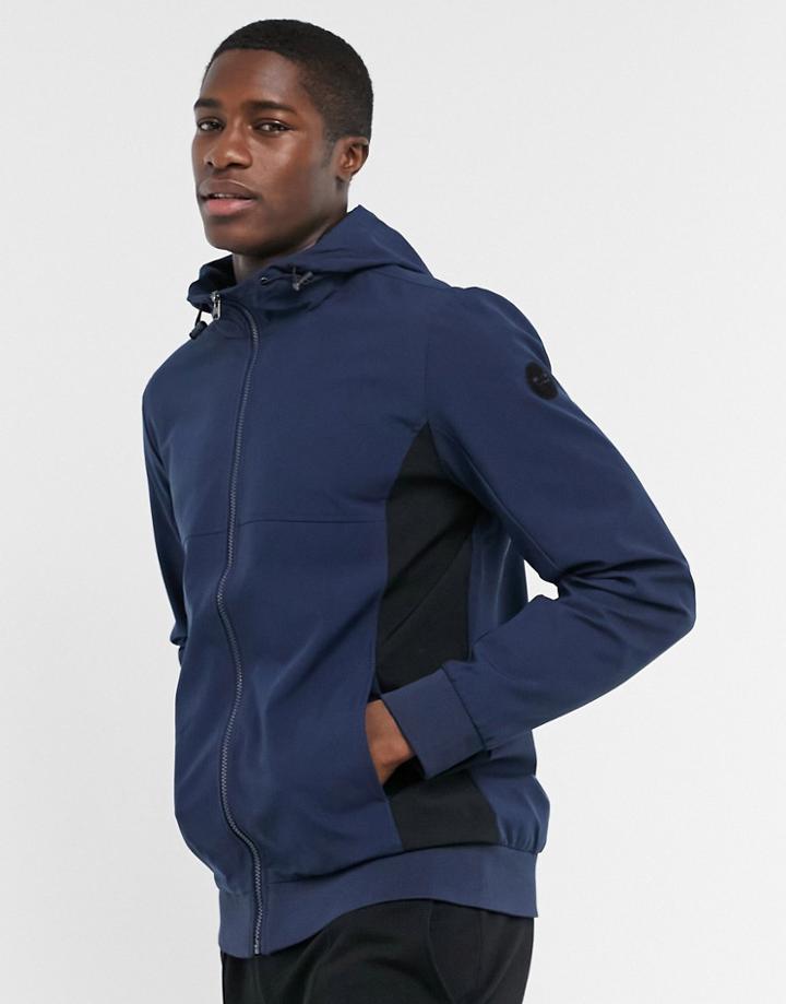 Only & Sons Hooded Jacket In Blue-blues