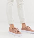 Asos Design Dusty Lace Up Sneakers - Beige