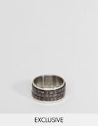 Reclaimed Vintage Inspired Ring With Number Dials - Silver