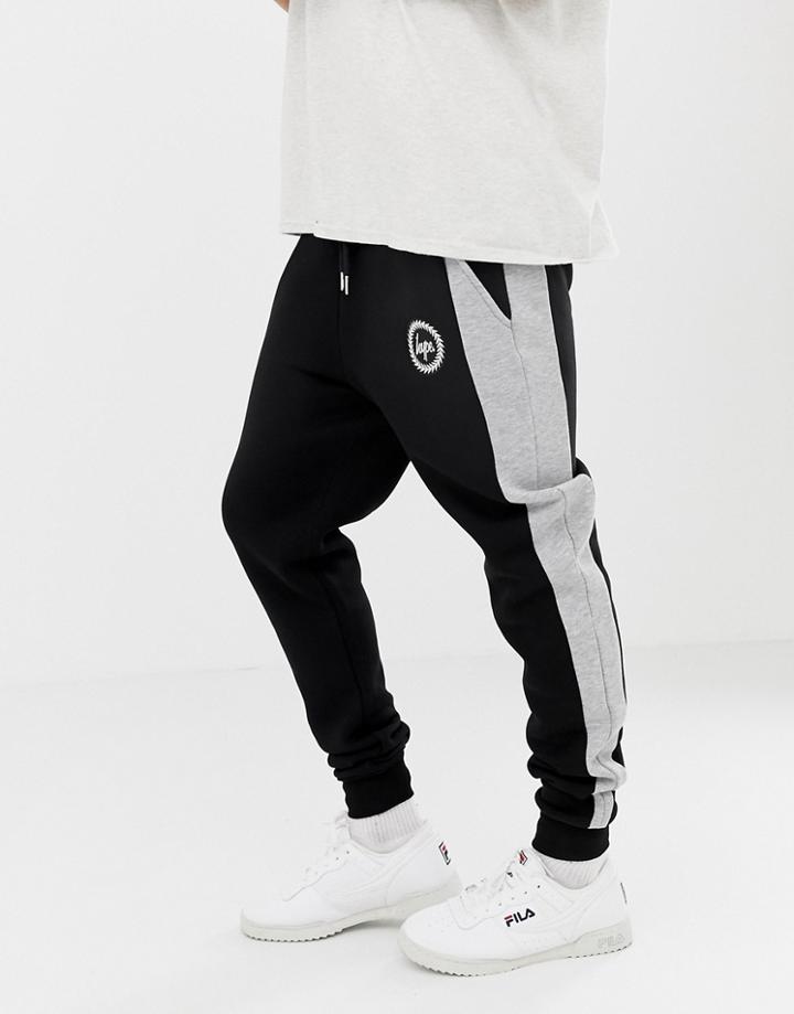Hype Skinny Joggers With Side Panel - Gray