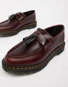 Dr Martens Adrian Tassel Loafers In Deep Red - Red