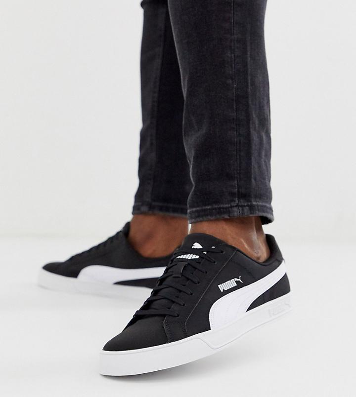 Puma Smash Vulc Sneakers In Black - Black