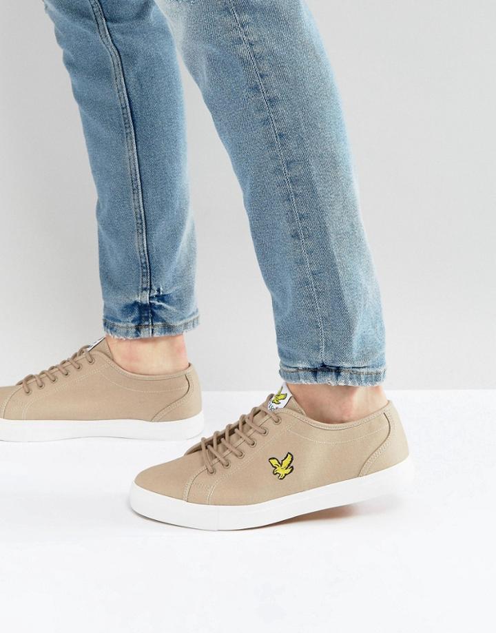 Lyle & Scott Twill Sneakers Stone - Stone