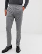 Burton Menswear Smart Slim Pants In Mid Gray - Gray