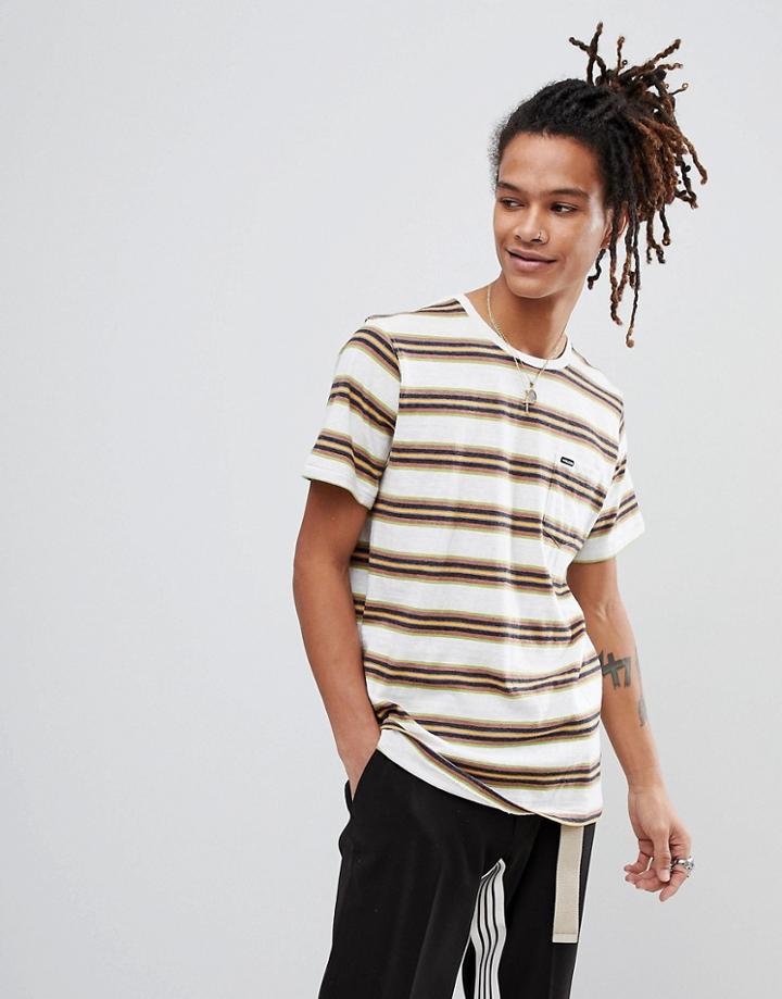 Volcom Belfast Striped T-shirt - White