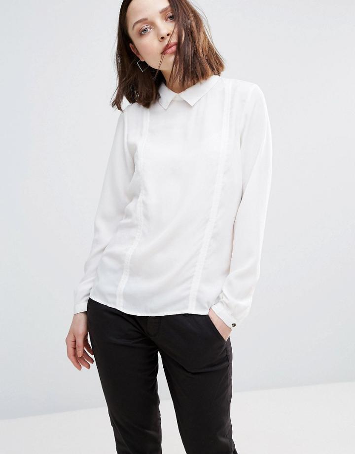 Only Smilla Collared Blouse - White