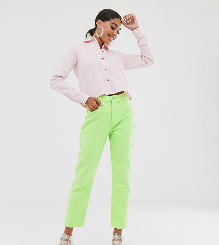 Reclaimed Vintage The '91 Mom Jean In Apple Wash-green