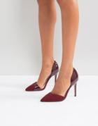 Miss Kg Two Part Point High Heels - Red