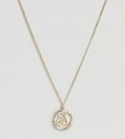 Reclaimed Vintage Inspired St Christopher Pendant Necklace Exclusive To Asos - Gold