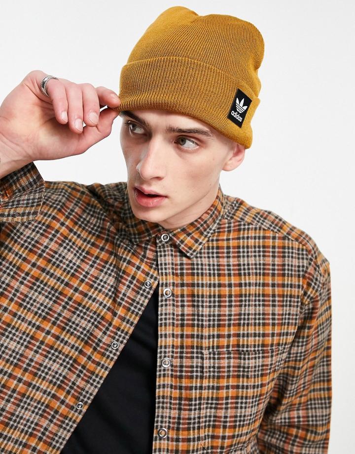 Adidas Originals Grove Beanie In Burnt Orange
