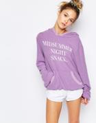 Wildfox Essentials Mid Summer Night Snack Malibu Pullover - Prince
