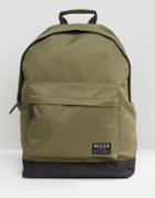 Nicce Backpack In Khaki - Green