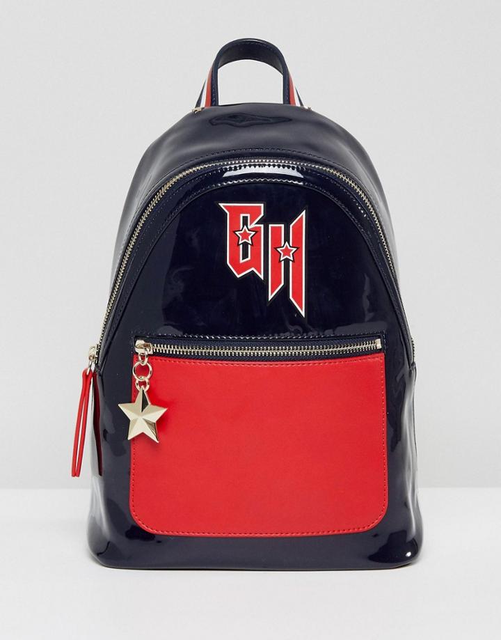 Gigi Hadid Mini Color Block Patent Backpack - Multi