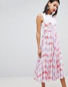 Sportmax Code Check Midi Dress - White
