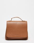 French Connection Multi Function Backpack In Tan-brown