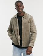 Weekday Ahmed Cord Overshirt In Brown