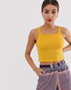 Glamorous Pointelle Cami Top