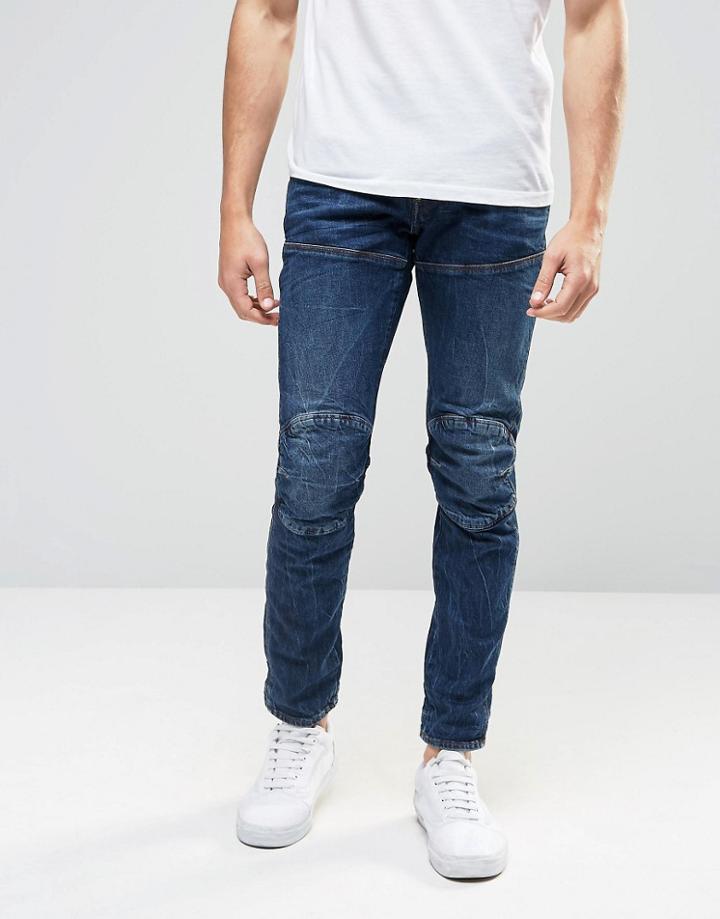 G-star Elwood 5620 3d Slim Jeans Vintage Dark Aged - Vintage Dk Aged